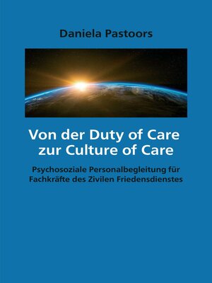 cover image of Von der Duty of Care  zur Culture of Care